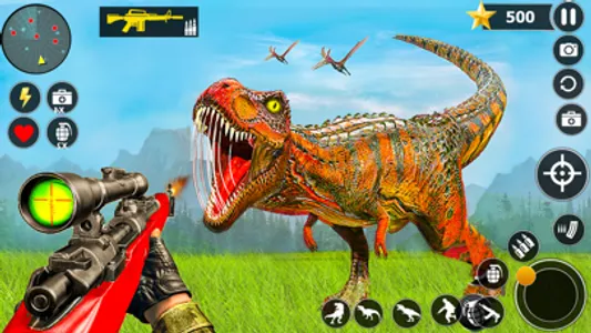 Wild Dinosaur Hunting Gun 3D screenshot 1