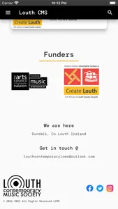 Louth CMS screenshot 1