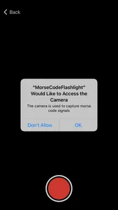 Morse Code Camera screenshot 2