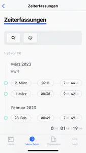 Zeitlog screenshot 1