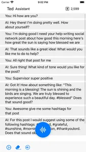 Ted: AI assistant screenshot 3