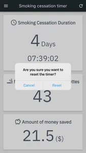 Smoking Cessation Timer screenshot 1