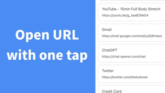 LinkList - Quickly open URL screenshot 1