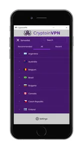 CryptoinVPN - Secure & Private screenshot 1