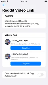 Direct Video Links for Reddit screenshot 0