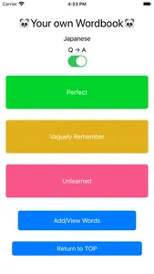 Panda with Your Own Wordbook screenshot 1