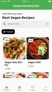 Vegan Recipes Pro screenshot 0