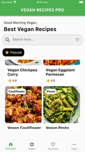 Vegan Recipes Pro screenshot 1