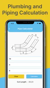 Offset Pipe Calculator screenshot 1