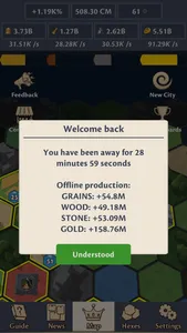 Idle Hex Realms screenshot 3