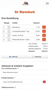 MF-Lieferservice screenshot 4