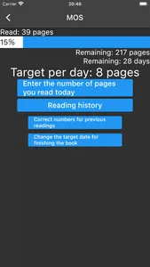 How many pages per day? screenshot 2