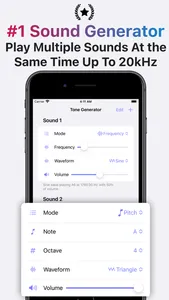 Frequency: Tone Generator & Hz screenshot 0