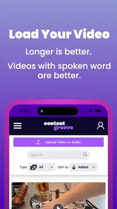 ContentGroove AI Video Editor screenshot 0