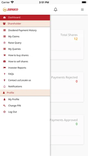 Zanaco shareholder screenshot 6