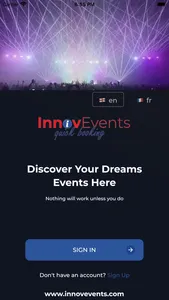 InnovEvents booking screenshot 0