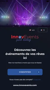 InnovEvents booking screenshot 1