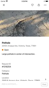 Victoria, Texas 311 screenshot 2