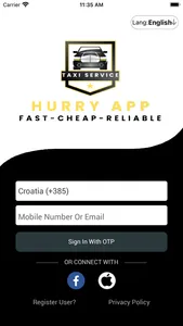 HurryApp Taxi screenshot 0