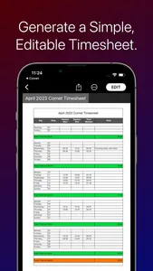 Comet - Your Timesheet Ally screenshot 2