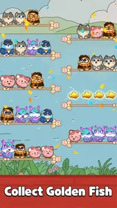 Color Cat Sort: Cute Cat Game screenshot 1