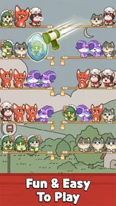 Color Cat Sort: Cute Cat Game screenshot 2