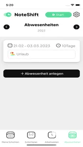 Noteshift Dienstplan screenshot 4