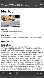 Type of Wine Dictionary screenshot 1