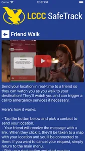 LCCC Safetrack screenshot 2