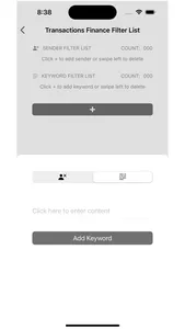 Message Keyword Filter screenshot 1