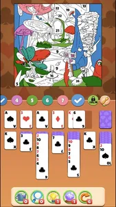 Solitaire Coloring Wonderland screenshot 5