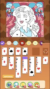 Solitaire Coloring Wonderland screenshot 6