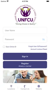 UNFCU Mobile Banking screenshot 1