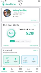 Aileron Pilot Log screenshot 0