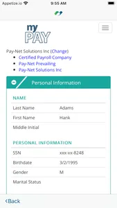 Pay-Net myPay screenshot 2