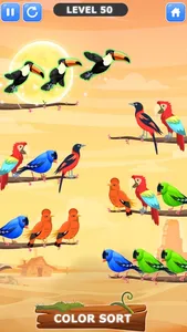 Bird Sort Color Puzzle Games screenshot 1