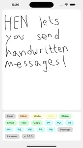 HEN: Handwritten Email Notes screenshot 1