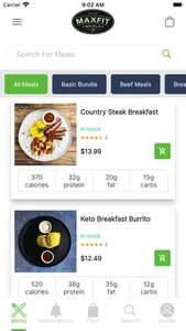 Max Fit Meals App screenshot 0