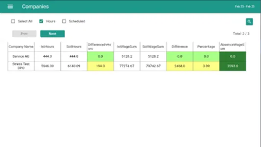 SAPHIR Plan Management screenshot 2