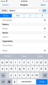 ShoppingList screenshot 2