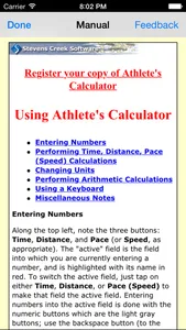 Athlete's Calculator screenshot 3