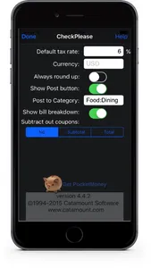 CheckPlease Lite - Tip Calculator screenshot 1