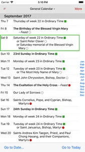 Catholic Calendar screenshot 0