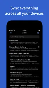 Simplenote screenshot 1