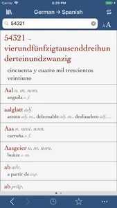 Ultralingua Spanish-German screenshot 2