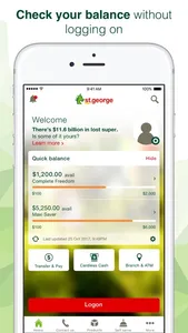 St.George Mobile Banking screenshot 2