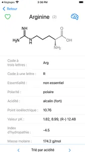 iAmino - Amino Acids screenshot 2