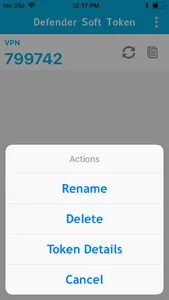 Defender Soft Token screenshot 2