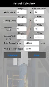 Drywall Calculator screenshot 0