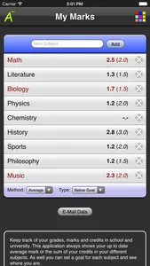 My Marks screenshot 2